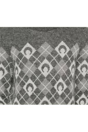 Maglione in misto mohair grigio MARINE SERRE | MTK016ACKNI0522GR00